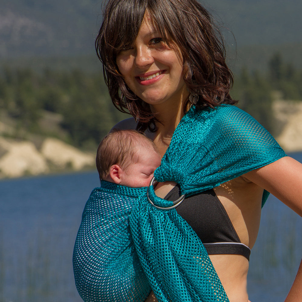 Chimparoo Ring sling Air in mesh easy to put on