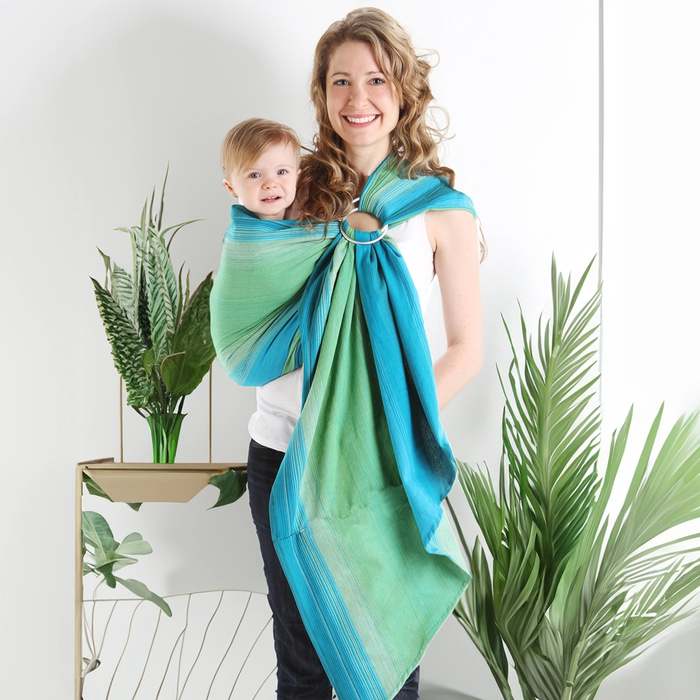 Écharpe Ajustable Tissée (Ring Sling) | Lime - Chimpäroo