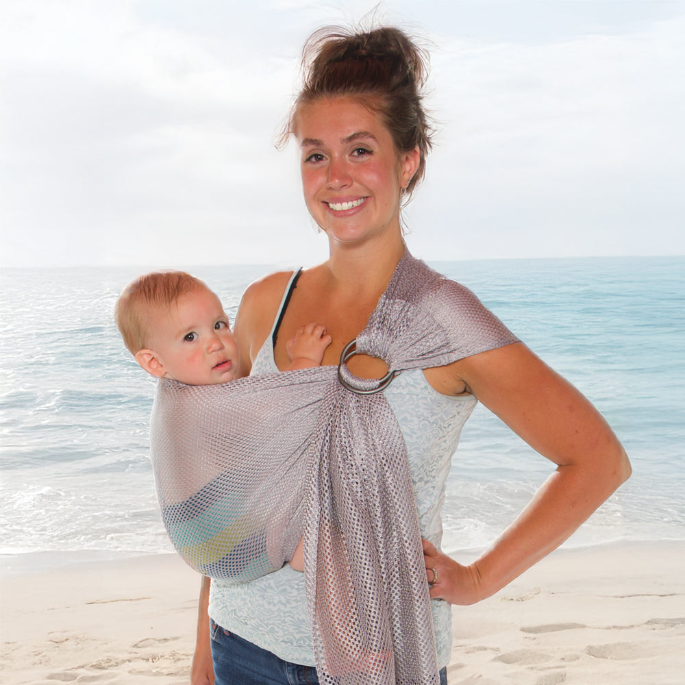 Écharpe Ajustable AIR (Ring Sling) | Gris - Chimpäroo