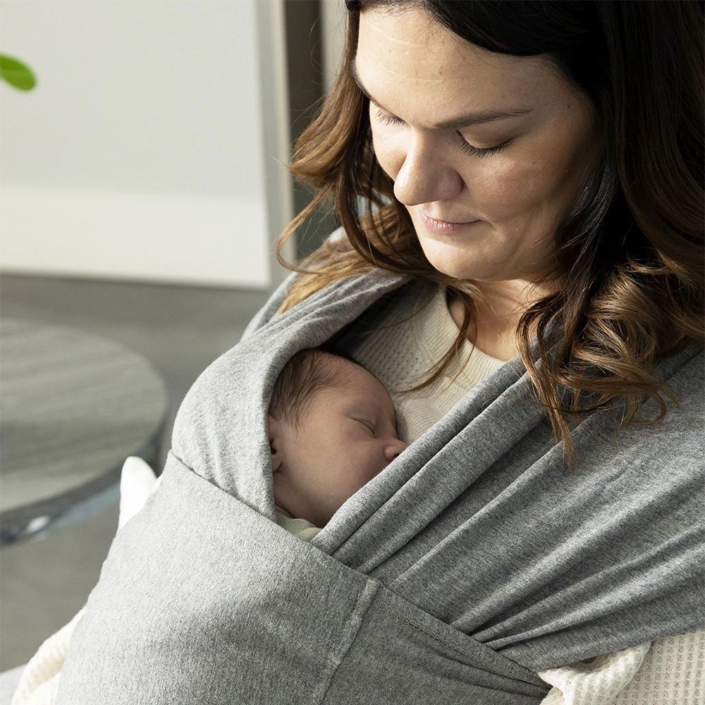 Snug Baby Wrap in Cotton Gray