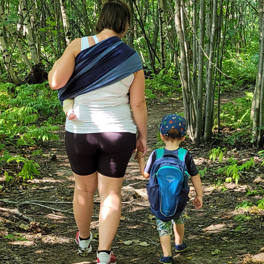 Écharpe Ajustable Tissée (Ring Sling) | Azur - Chimpäroo