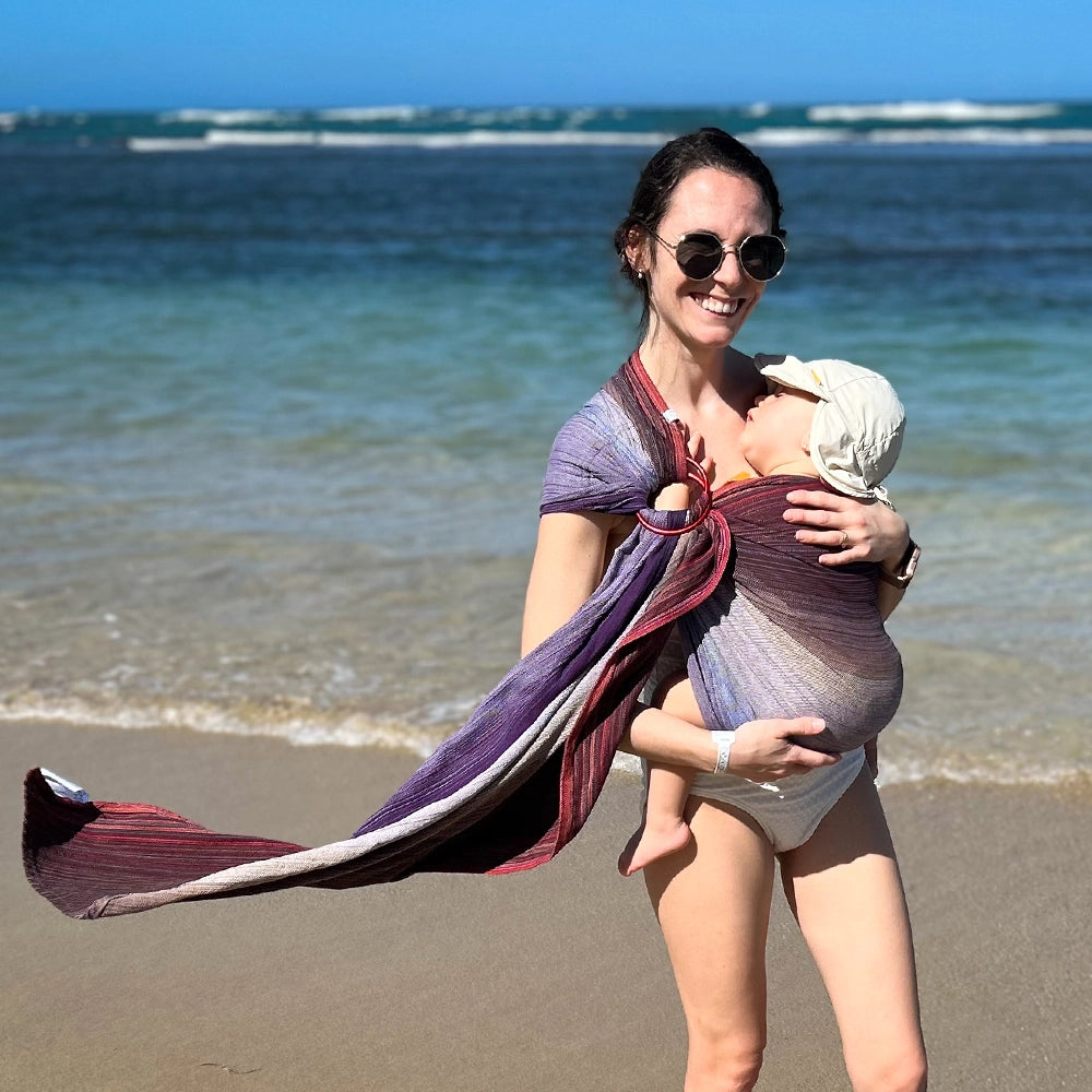 Écharpe Ajustable Tissée (Ring Sling) | Sunset - Chimpäroo