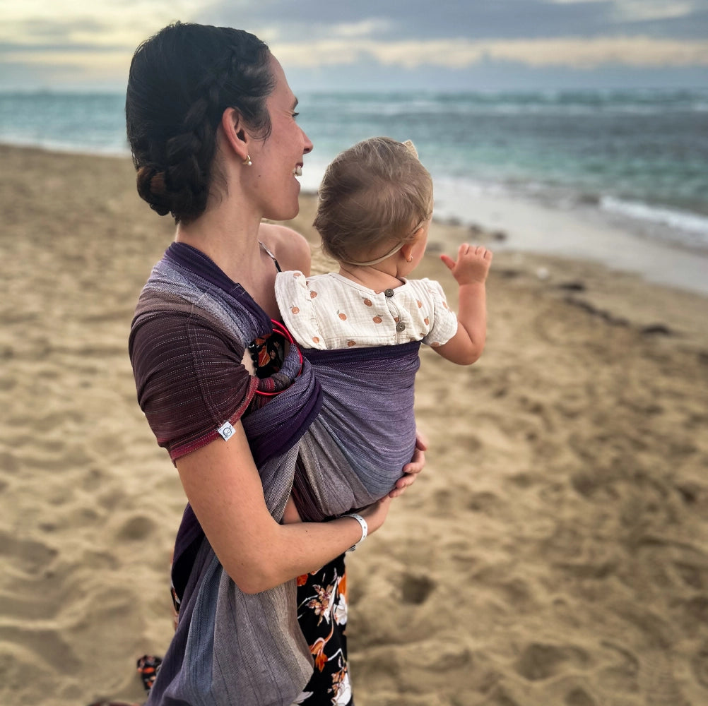 Écharpe Ajustable Tissée (Ring Sling) | Sunset - Chimpäroo
