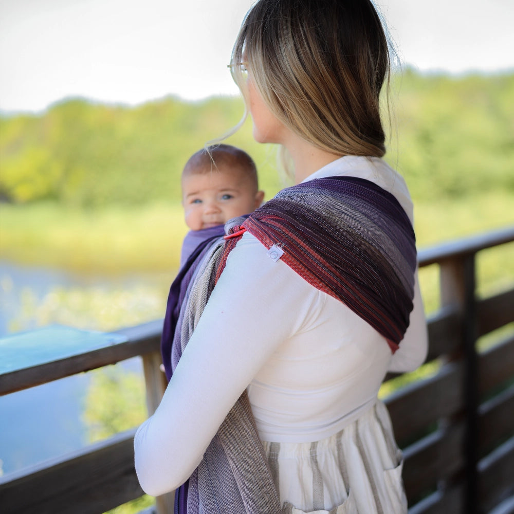 Écharpe Ajustable Tissée (Ring Sling) | Sunset - Chimpäroo