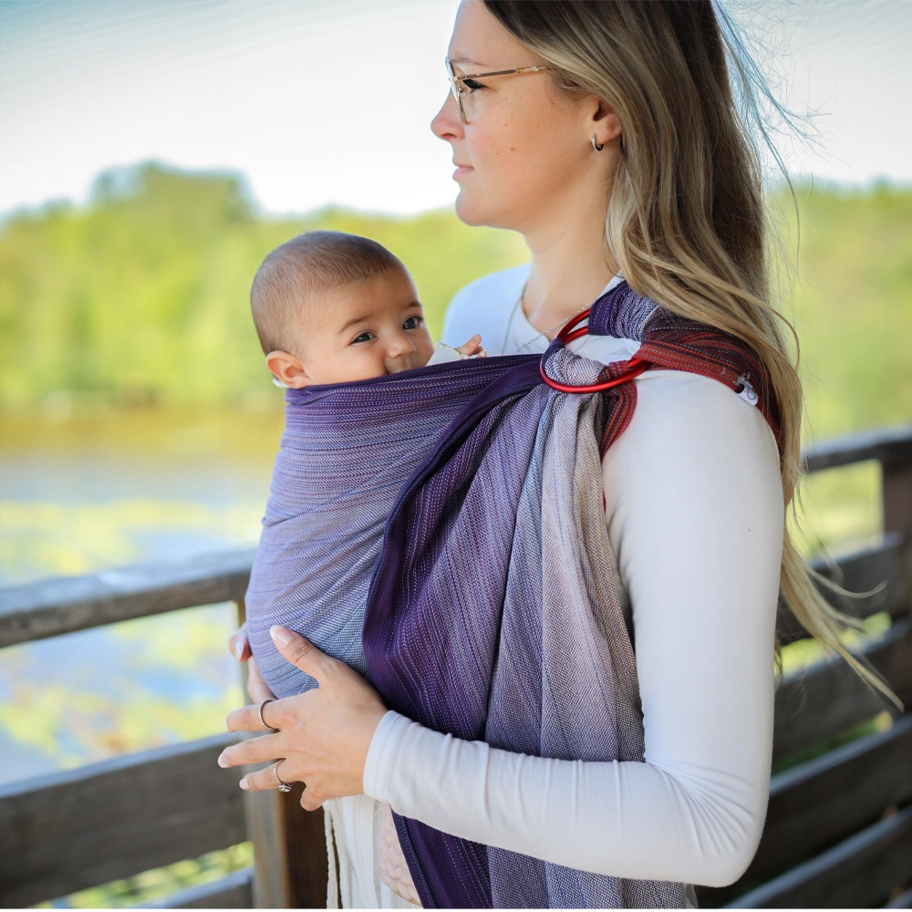 Écharpe Ajustable Tissée (Ring Sling) | Sunset - Chimpäroo