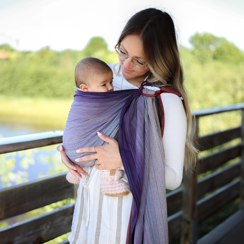 Écharpe Ajustable Tissée (Ring Sling) | Sunset - Chimpäroo