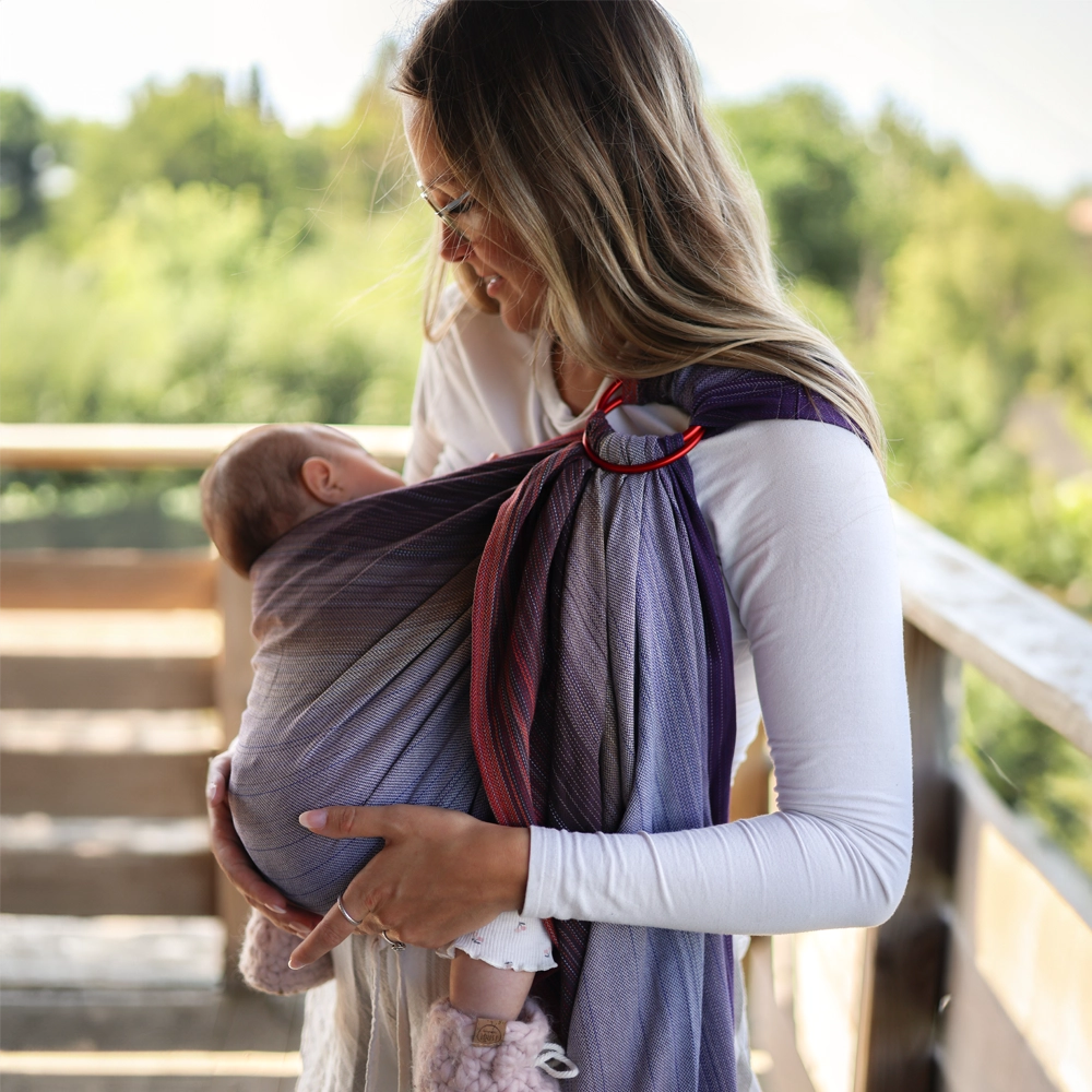 Écharpe Ajustable Tissée (Ring Sling) | Sunset - Chimpäroo