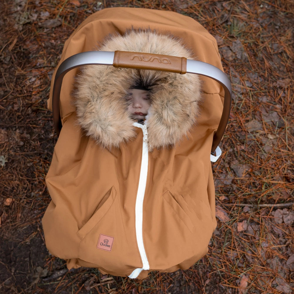 Poncho 3 en 1 Oodee | Capuccino Downtec - Minky fourure