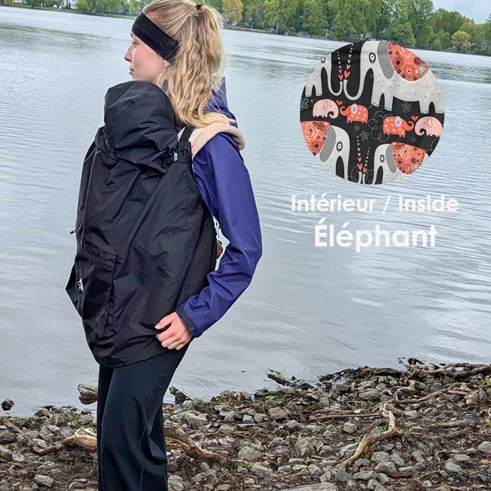 Outdoor Babywearing Cover - Black Activmom