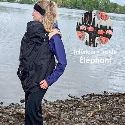 Outdoor Babywearing Cover - Black Activmom