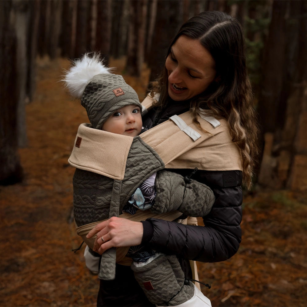 Oodee Mittens | Green Trendy Knit