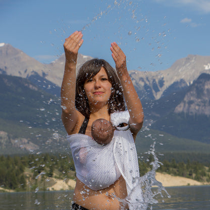 Écharpe Ajustable AIR (Ring Sling) | Blanc - Chimpäroo
