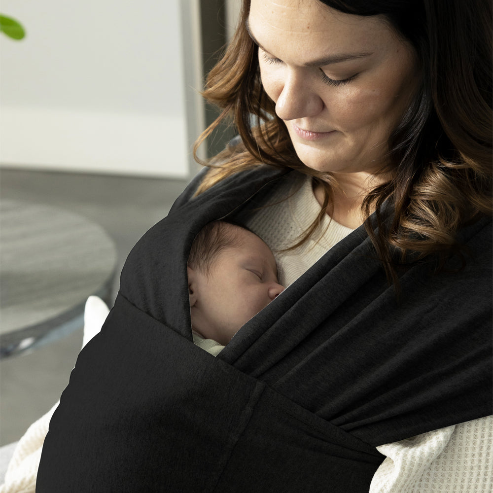 Snüg Baby Wrap in Mint Fiber | Black