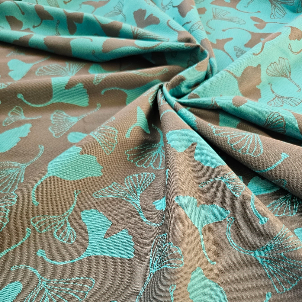 Écharpe Tissée Jacquard | Biloba Aqua