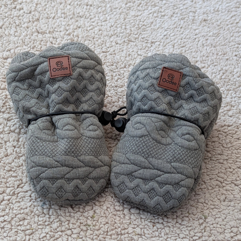 Oodee Mittens | Green Trendy Knit