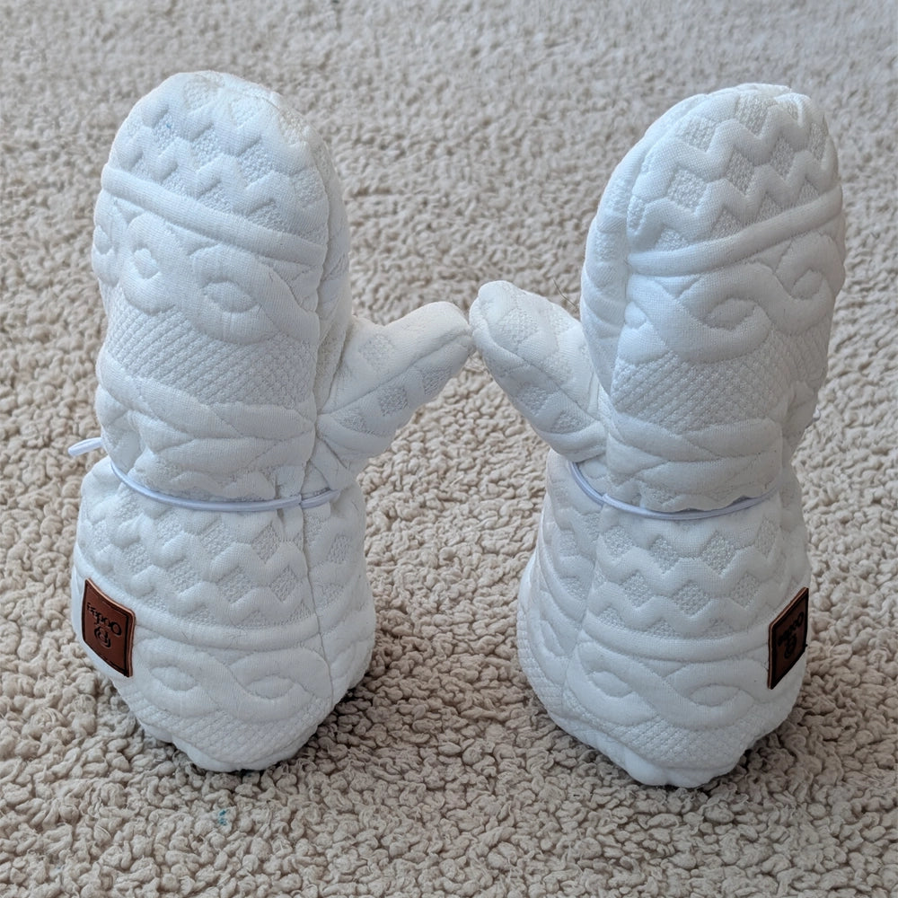 Mitaines Oodee | Tricot blanc